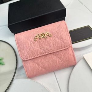 Designer clássico de sheepskin ringer designer de ponta de ponta feminina bolsa de cartão de crédito de bolsa com botão de bolsa de caixa bola crossbody