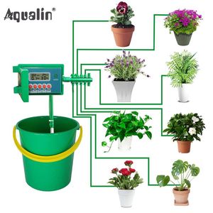 Automatisk Micro Home Drip Irrigation Watering Kits System Sprinkler med smart controller för Garden Bonsai inomhusbruk #22018 Y200292K