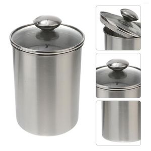 Storage Bottles 1750 Ml Flour Container Canister Collection Coffee Can Metal Nuts Sealed