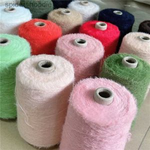 Yarn 500g Imitation Mink Woolen Yarn Baby Thread Double-sided Woolen Thread DIY Hand-knitted Scarf Shl Sweater Crochet Thread L231130