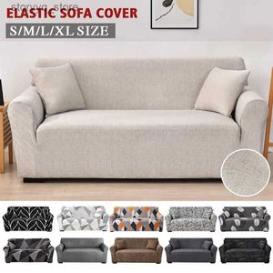 Stolskydd Coolazy Stretch Plaid Sofa Slipcover Elastic Soffa Covers för vardagsrum Funda Sofa Stol Couch Couch Cover Heminredning 1/2/3/4-sits Q231130