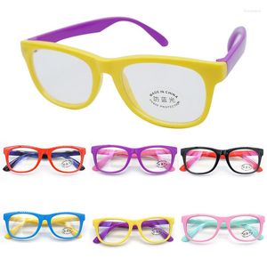 Gafas de solacas anti azul silicona flexible flexible para hombres Oculos luz azul niños óptico moda flexible
