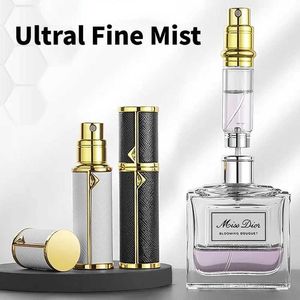 Frasco de perfume de couro 5ml, atomizador recarregável para spray de viagem com recipiente de fragrância fina ultral, frete grátis