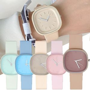 Armbandsur Candy Square Quartz Digital Watch Fashion Women Watches Sport Electronic Wrist Clock Clocks