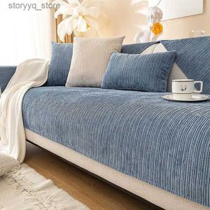 Pokrywa krzesełka Four Seasons Universal Sofa Cover Chenille Waffle Couch Couch Cover Anti-Pet Scrating Couch Mata Ochraniacza do salonu Dywany Q231130