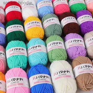 Yarn 4ply Milk Cotton Threads for Knitting Sweater Hat Dolls Soft Baby Yarn for Hand Knitting Wool Crochet Yarn Eco-dyed Needlework L231130