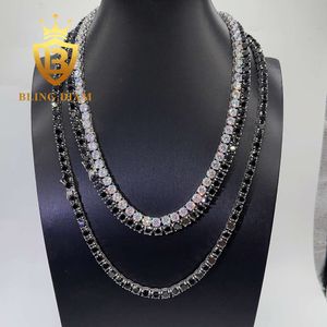 Fabrikspris 6mm 316L Rostfritt stål CZ -halsband 5A+CZ Diamond Hip Hop Tennis Chain