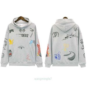 Hoodies Sweatshirts Grizzly Rhude Designer Off White Painting Style Men's Loose Casual Pullover 3xx4