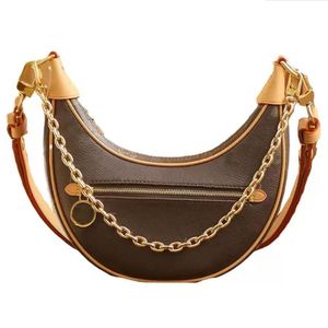 Top Tier Designer Loop Bags M0n0gram Canvas Jacquard Deinm Womens Purses Crossbody Shoulder Chain Bags Zipper Handbags Ladies Clut253S