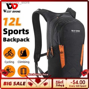 Sacos ao ar livre WEST BIKING 12L Bicyc Sacos Ultraleves Esportes Hidratação Mochila Saco de Água MTB Road Bike Escalada Ao Ar Livre Viagem Ciclismo Bolsa Q231130