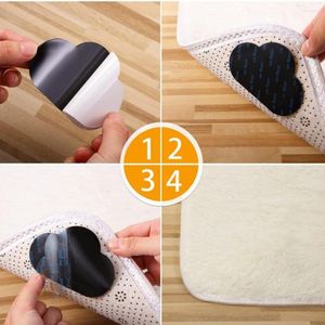 Carpets Black Reusable Washable No Trace Anti-slip Sticker Fixed Double Faced Adhesive Tape Floor Mat Fixation