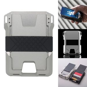 Neue EDC Wallet CNC-Maschined Aluminium RFID Blocking Card Bag Card Cases Geld Organisatoren2198