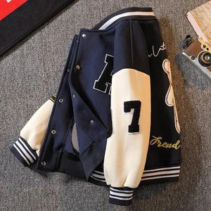 Jackets School Baseball Coats for Student Boys Girls Spring Jacket Children Autumn Sports Outwear Clothes for Kids Top 4 6 8 10 12 Years 231129