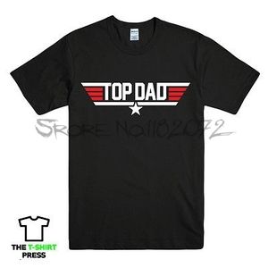 Herr t-shirts t-shirts män tshirt topp pappa toppgun stil tryckt herr tshirt rolig gåva till fader födelsedag tee topp 230428