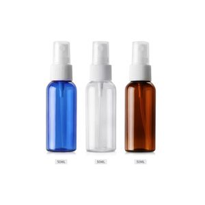 50 ml Pumpflaskor Parfym Shampo Lotion Liquid Cosmetic Refillable Travel Bottle Pressure Mouth Point Bottling Spray Bottle BJ