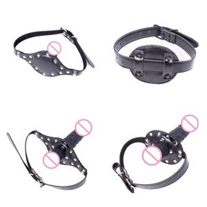 Produtos de massagem adultos jogos casais bdsm bondage flertando brinquedos sexy de strapon vibrador cinta com silcione realista pênis boca mordaça