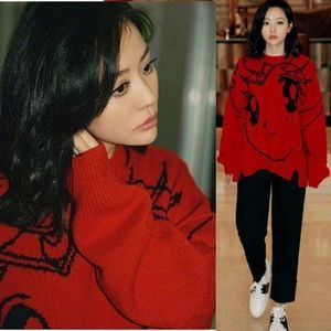 Woherb Streetwear Koreańskie nowe kobiety Pullover SWEATER JAPOMESE CARTTON Sailor Moon Print Sueter Mujer Girls Knitted Sweters 201111