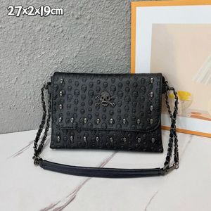 Abendtaschen Vintage Lässige kleine Umhängetasche für Damen Messenger Chic Luxus Schulter Totenkopf Geldbörsen und Handtaschen