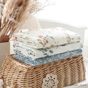 Coperte Fasce 70% bambù 30% cotone Stampa fiori di melograno Coperta in mussola per neonati Coperta morbida per neonato R231130