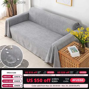 Chair Covers Waterproof Sofa Blanket Multipurpose Solid Color Furniture Cover Durable Fabric Dust-proof Anti-scratch Home Living Room Decor Q231130