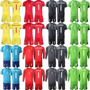 National Team GK Italia Long Sleeve Soccer Dino Zoff Jerseys Set målvakt Gianluigi Donnarumma Guglielmo Vicario Alex Meret Football Shirt Kits 23/24 Mens Kids