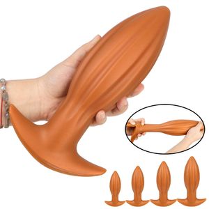 Zabawki seksu masażer miękkie silikonowe wtyczki tyłkowe dla mężczyzn kobiety ogromne dildo sm intymna zabawka odbyt ekspandera masażer prostaty duży anal