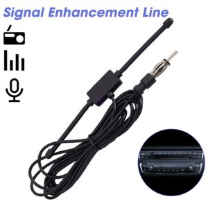 Atualização Atualização universal pára-brisa do carro AM FM 12V antena de rádio amplificador de sinal impulsionador rádio oculto caminhão ativo estéreo antena B0H2