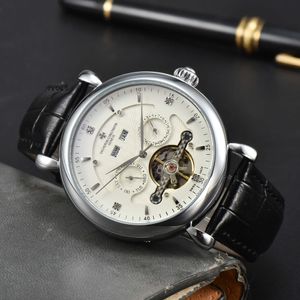 Luxury Designer Watch Classic Man of Pins Tourbillon Brick Inlay Literature Mechanical Movement Belt for Gift Uuor 2fb3