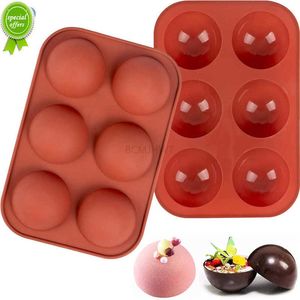 NOWOŚĆ 1PCS 3D BALL ZNAKOWANE Pół sfery silikonowe do majsterkowania Pudding MUSSE Cake Cake Form Akcesoria kuchenne Narzędzia