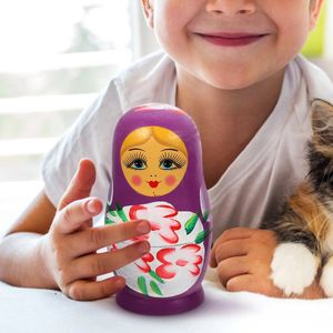 Bonecas de madeira matryoshka bonecas russas nidificação crianças brinquedos decorar artesanato casa criança playset ao ar livre 231130