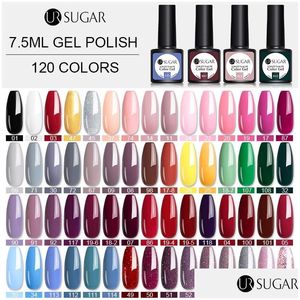 Nagelgel ur socker 7.5 ml gel nagellack rosa lila färgserie UV LED -lack semi permanent 60 färger blötlägg av droppleverans hälsa dhzkr