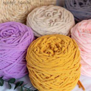 Przędza 100g Chenille Kniting przędza szydełkowane włosy miękkie i wygodne dzianiny szydełkowe do ręcznego dziania swetry i czapki na drutach l231130