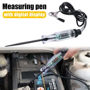 Uppgradera uppgradering Auto Circuit Tester med LED Digital Display Truck Spoltage Tester Circuit DC 6-37V Auto Diagnostic Measure Probe Test Pen Tools