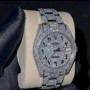 Rolaxs Watch Swiss Automatic Watches MenリストウォッチMoissanite Mosang Stone Diamond Watchesカスタマイズは男性のテストに合格することができます。