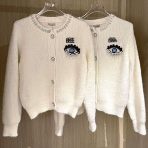 Dzianin Top Sweter mody List Modny Kościg Cardigan Knited Sweter Designer Sweatters Coat Krótki długi rękaw MM