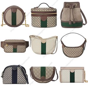 Designer clássico Ophidia Bolsa de Ombro Crossbody Mulheres Mini Bolsas Messenger Satchel Vintage Tote Moda Shell Bolsas Carteira de Luxo