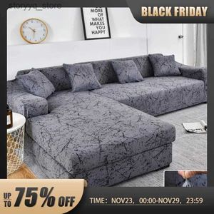 Chair Covers Elastic Sofa Covers for Living Room Sofa Cover Geometric Couch Cover Pets Corner L Shaped Chaise Sofa Slipcover 1/2/3/4-Seat Q231130