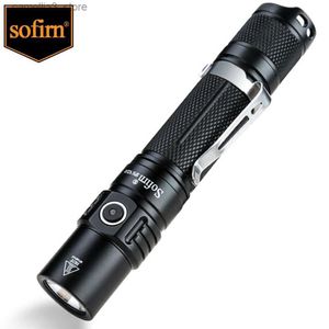 Torches Sofirn SP31 V2.0 Powerful Tactical LED Flashlight 18650 XPL HI 1200lm Torch Light Lamp with Dual Switch Power Indicator ATR Q231130