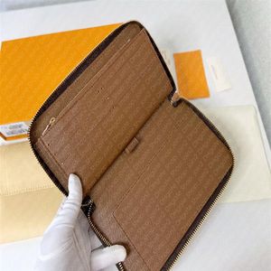 M60002 ZIPPY ORGANIZER ORGANISER Wallet Designer Women Zip Around Long Canvas Wallets Coin Purse Plane Ticket Cheque Book Card Hol320i