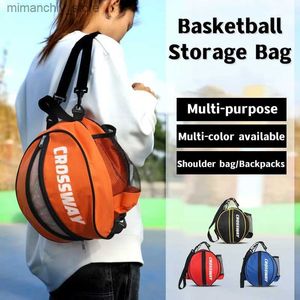 Sacos ao ar livre Mochila de armazenamento de basquete Oxford pano bola saco de armazenamento de futebol bolsa de ombro esportes ao ar livre mochilas de treinamento multifuncional Q231130