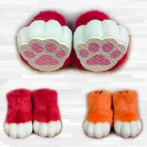 Buty Dostosowanie Husky Animal Head Best Costume Furry Furry Cute Dog22 Kolor Buty Paws Cos Outdoor Feet Toy 231129