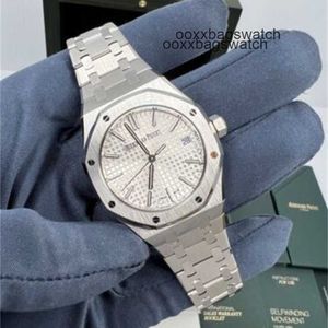 Audemar Pigue Watch Automatic Mechanical Movement Men's Wristwatch 50th Anniversary 2022 Epic Royal Oak Stainless Steel 37mm White Dial WN-NGTN