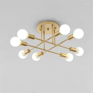 Ceiling Lights Multi-Functional Nordic Designer Lamp Head E27 Base Black White Gold Restaurant Bedroom LED Factory