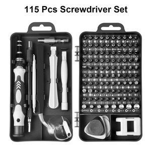 Schroevendraaier 115 Schraubendreher-Set, Präzisions-Schraubendreher-Bit-Set, magnetischer Torx-Schlitz-Kreuzschlitz-Schraubendreher-Bit-Set, Handy-Reparatur-Handwerkzeuge