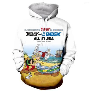 Koszule męskie przybywają kreskówka Asterix i Obelix Men Women 3D Printing Gothic Fashion Shirt/ Bluies/ Blushirts/ kamizelki/ letnie topy