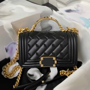 Klasik Elmas Tote Çanta Vintage Tasarımcı Çanta Kadınlar Kalın Chian Luxurys Çanta Tutukları Kadın Deri Çantası Yüksek Kaliteli Omuz Crossbody Cüzdan 231115