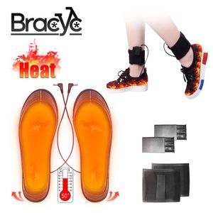 Shoe Parts Accessories High Quality USB Heated Shoe Insoles for feet Electric Foot Warming Pad Warmer Sock Mat Winter Outdoor Sports Heating insoles 231129