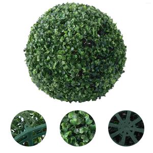 Dekorativa blommor Topiary Balls Globes Outdoor Decor Boxwood Artificial Plants Simulated Milano Ball Wood Fake Trees