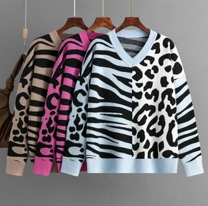 Kvinnors tröja designer cardigan stickad tröja bokstav tryck rund stickkläder långärmad kläder pullover casual jacka topp