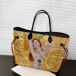 Вечерние сумки, дорожная сумка-тоут из искусственной кожи, большая вместительная повседневная женская сумка на плечо, модная картина маслом, дизайн, регулируемые сумки Bolso Mujer 2024